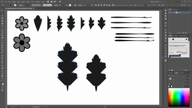 How to create custom ornament brushes in Adobe Illustrator смотреть онлайн