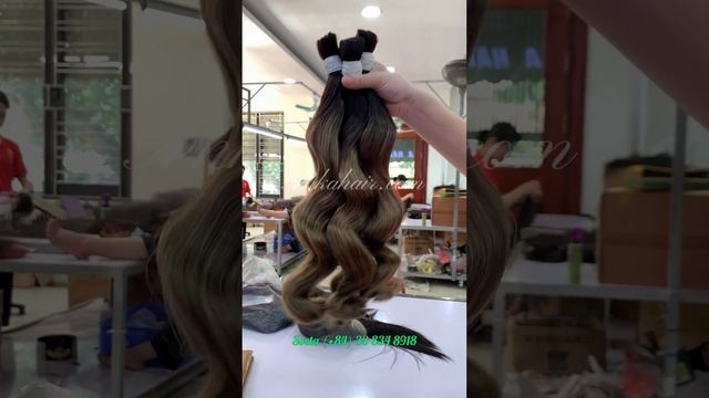 Омбре Русые Волосы В Срезах - натуральная волна / Фабрика Anka Hair смотреть онлайн