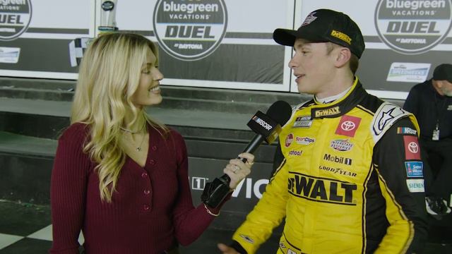 Christopher Bell credits Aric Almirola for Daytona Duel win | NASCAR смотреть онлайн