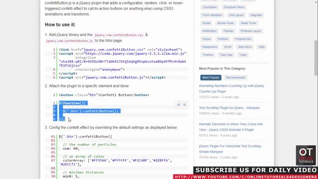Confetti Animation Effect With Html CSS and Javascript | onmousemove Event смотреть онлайн