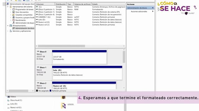 ¿CÓMO SE HACE? - Dar formato a un disco. смотреть онлайн