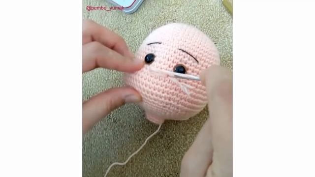 Amigurumi Tutorials  | How To Make AMIGURUMI NOSE !?!?