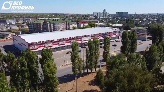 Торговый центр площадью 5 200м2 с каркасом из ЛСТК смотреть онлайн