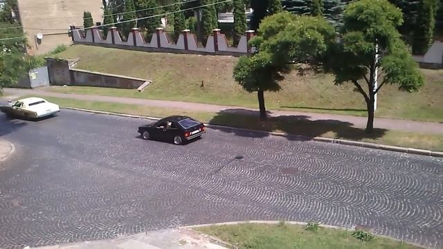 хвост колонны ретро-автомобилей Львов 28.06.2014 смотреть онлайн