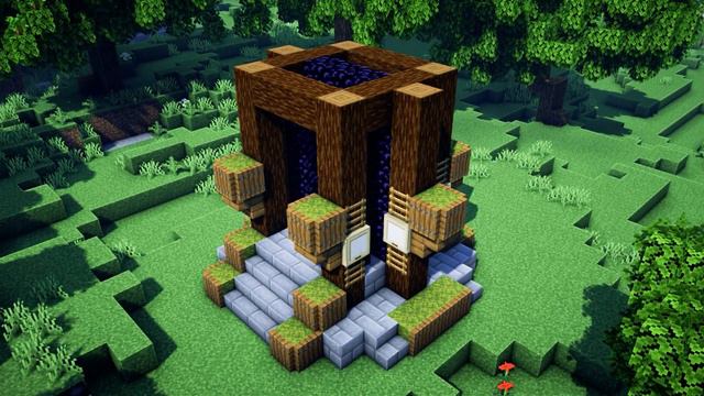 Minecraft: How To Build a Japanese Nether Portal смотреть онлайн
