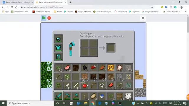 Paper Minecraft v11.3 Random Survival (with Cheats) смотреть онлайн
