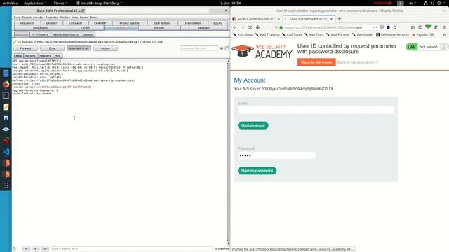User ID controlled by request parameter with password disclosure (Video solution) смотреть онлайн