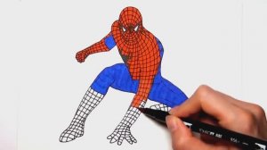 Рисование и раскраски для девочек!  Рисуем человека паука и бетмена! \\ Творчество для мальчиков!