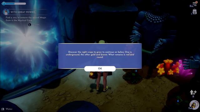 Where to place Ursula's Crystal Key in a device near the locked entrance - Disney Dreamlight Valley смотреть онлайн