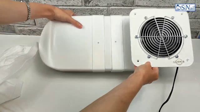Встраиваемый пылесборник для маникюрного стола Cosmos 60W вытянутый смотреть онлайн