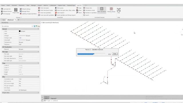 SpriCAD® AutoCAD and BricsCAD 5.0 - Calculation hydrant system combined with sprinkler system смотреть онлайн