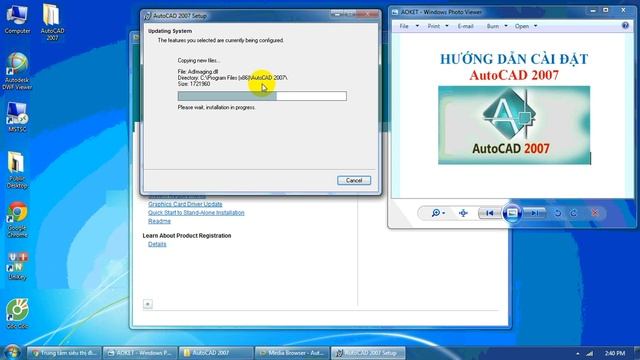 Hướng dẫn cài đặt AutoCad 2007 - Đăng ký kênh để xem các video khác смотреть онлайн