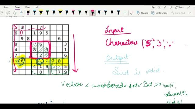 Check if a Sudoku is Valid using vector of unordered_set in C++. смотреть онлайн