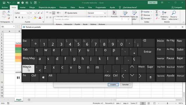 11 formato condicional excel: Ocultar valores y ver solo el color смотреть онлайн