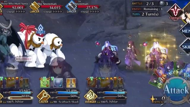 [FGO NA] Double space Ishtar 3T ticket node Christmas 2021 смотреть онлайн