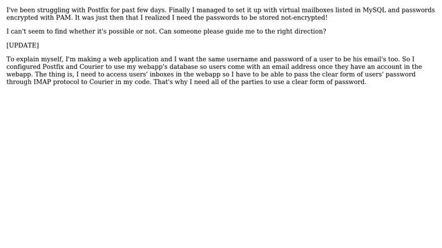 DevOps & SysAdmins: Storing Postfix's passwords in MySQL without encryption смотреть онлайн