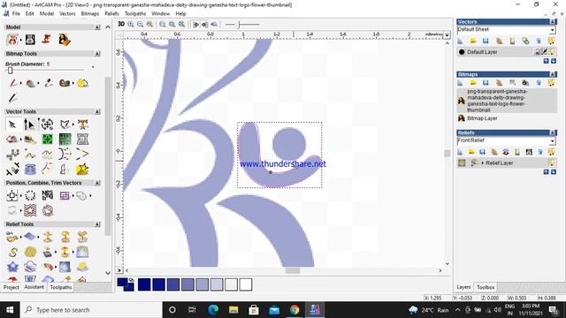 ArtCAM Node Editing of Vector from Images смотреть онлайн