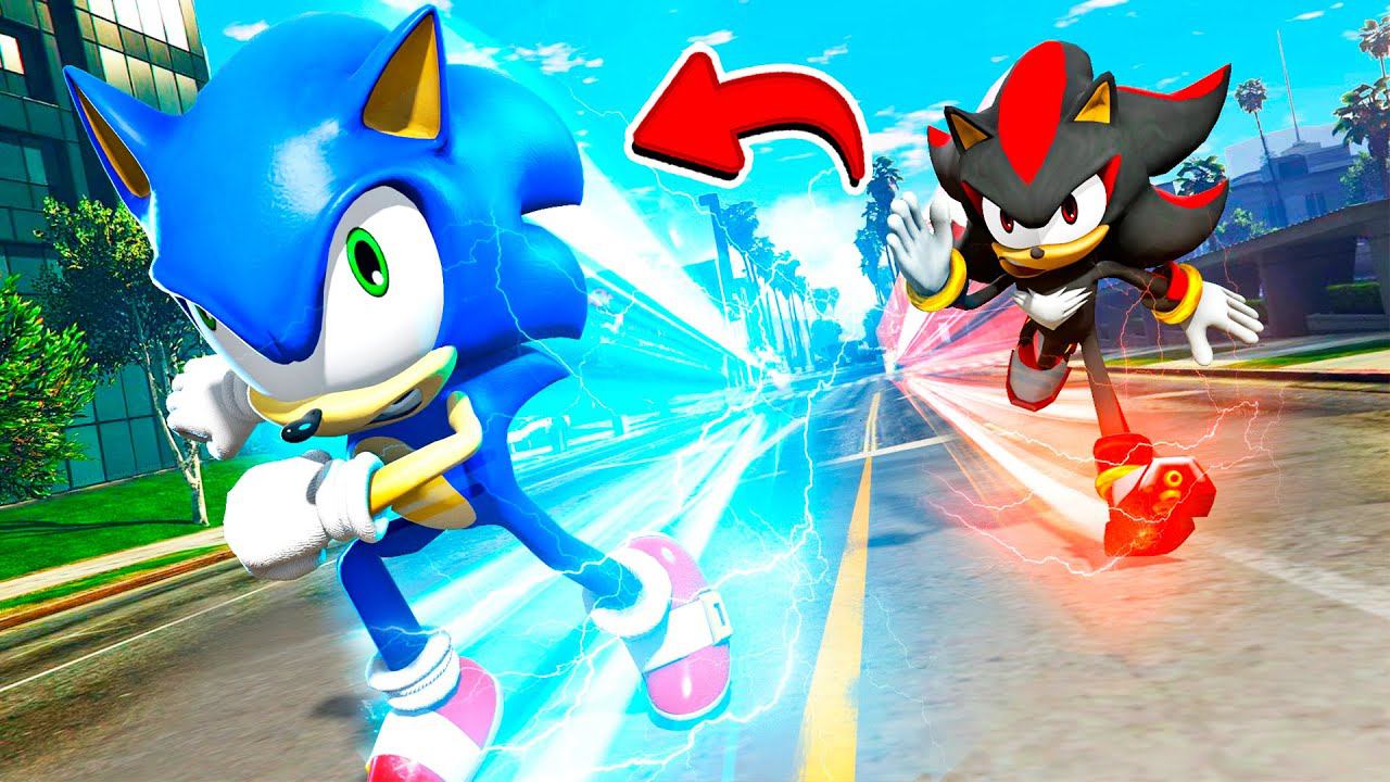 СОНИК ПРОТИВ ШЭДОУ В ГТА 5 МОДЫ! SONIC 3 VS SHADOW ОБЗОР МОДА В GTA 5! ВИДЕО ГТА ИГРЫ MODS СОНИК 3