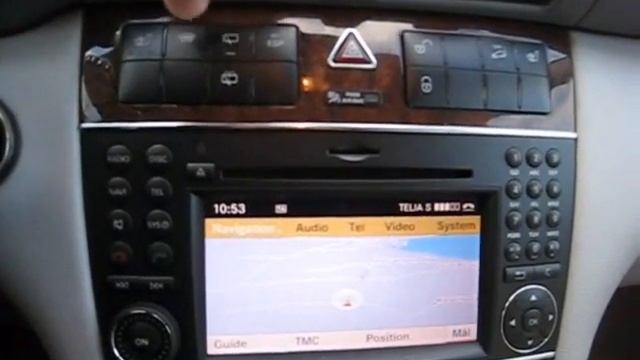 Mercedes W203 facelift with Comand NTG 2.5 and new cluster смотреть онлайн
