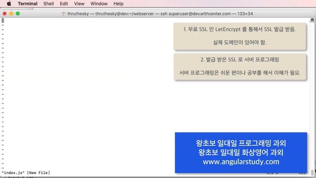 NodeJS 로 SSL 웹 서버 만들기 смотреть онлайн