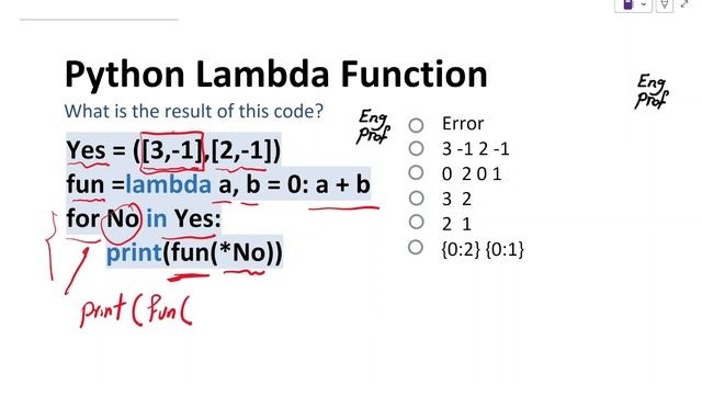 Python lambda function Example смотреть онлайн