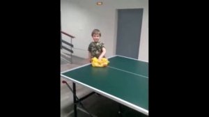 Учимся подаче «Веер». Тимофей. 8 лет.
