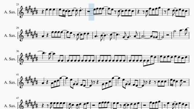 Alto Sax Sheet Music: How to play 12345 by Em Beihold смотреть онлайн