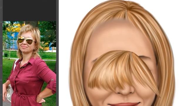 Шарж на тему "Дачники". Ускоренный процесс рисования в Фотошопе смотреть онлайн