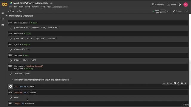 16. Membership Operators смотреть онлайн