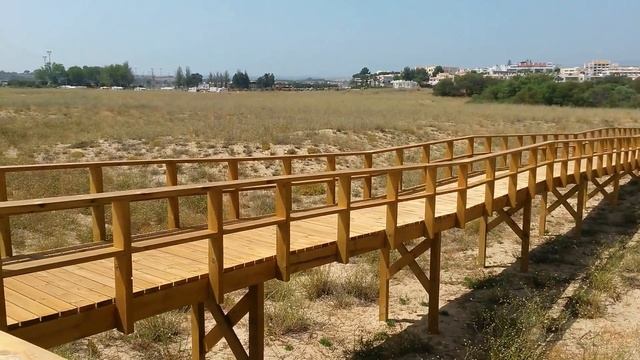 Alvor beach boardwalk walkway - Algarve - Portugal HD смотреть онлайн
