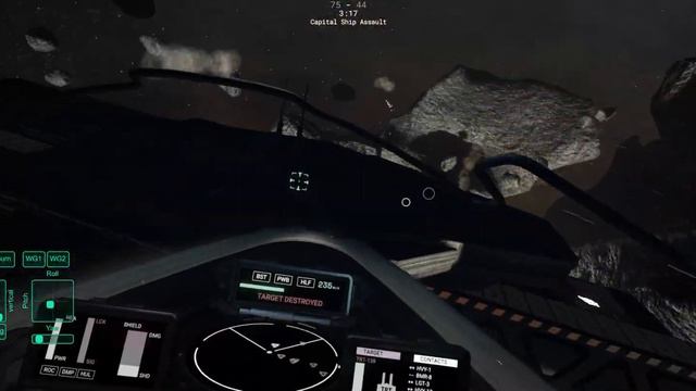 Hunternet Starfighter - Cap ship assault - new cockpit смотреть онлайн