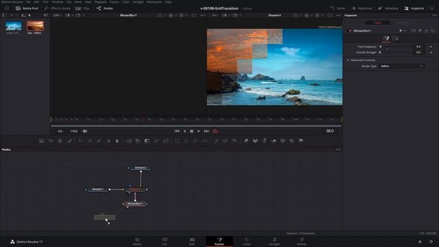 FANTASTIC GRid/BLock Transition & Effect / Davinci Resolve Tutorial 17 / Fusion смотреть онлайн