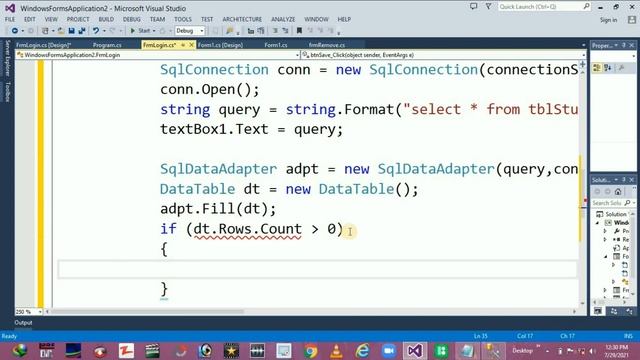 SIMPLE LOGIN WINDOW WITH SQL IN C# LANGUAGE смотреть онлайн