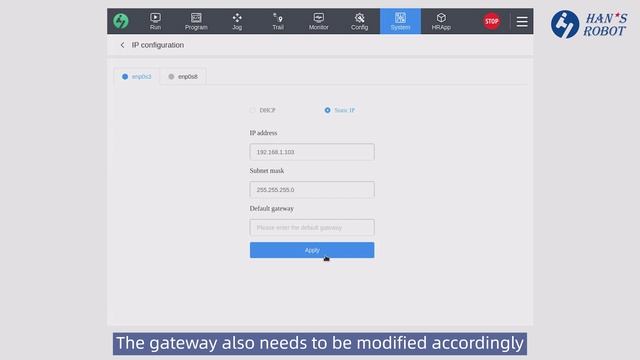 13 Настройка IP адреса