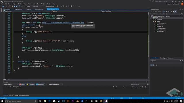 Unity & MySQL Databases, Part 5: Saving User Data смотреть онлайн