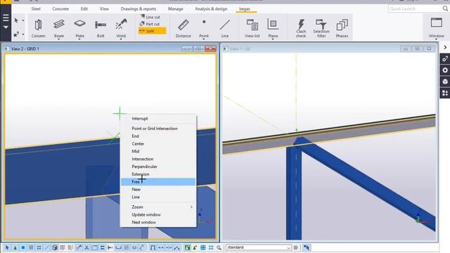 Tekla Structure 2017 Part 2 drawing Truss members смотреть онлайн