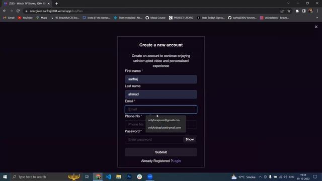 MASAI SCHOOL (PLACEMENTS) | CLONED ZEE5 USING REACT JS CHAKRA UI || 2023 смотреть онлайн