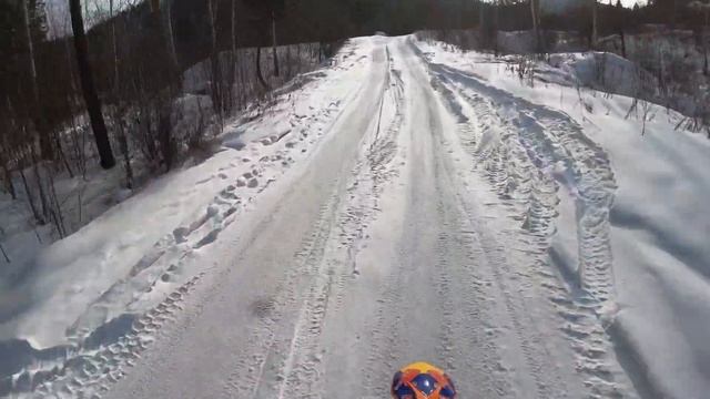 Уронила чужой КТМ 500, по пути на Витязь смотреть онлайн