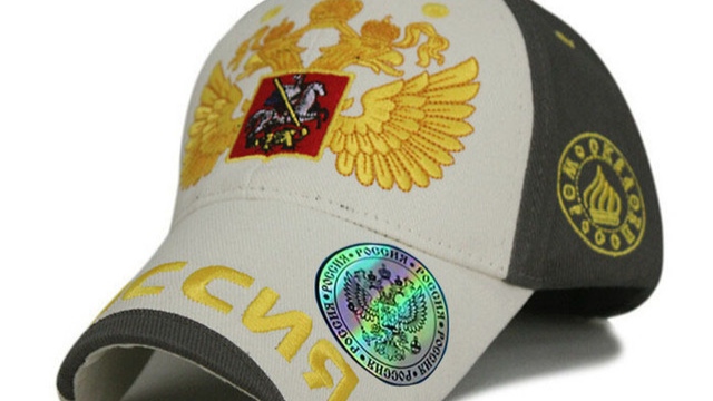 Бейсболка с гербом России Baseball cap with coat of arms of Russia смотреть онлайн