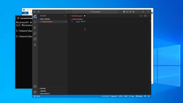 Java Hello World Tutorial смотреть онлайн