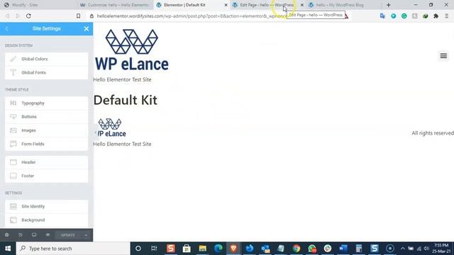 Elementor Hello theme new update - Header & Footer смотреть онлайн