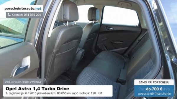 Opel Astra 1,4 Turbo Drive PREDSTAVITEV VOZILA