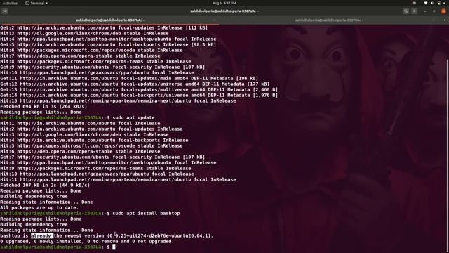 BashTop Linux resource monitor that shows usage and stats for processor, memory, disks, and network смотреть онлайн