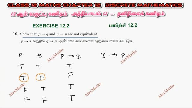 12th Maths Exercise 12.2 Q.No.10 Discrete Mathematics CHAPTER 12 – TN New Syllabus смотреть онлайн