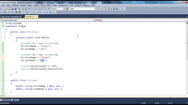 Part 58 C# Tutorial Why should you override Equals Method смотреть онлайн