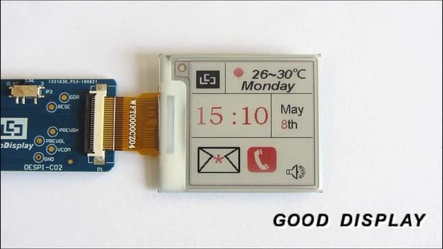 1.54 inch color e-paper display eink module from Good Display GDEW0154Z04 смотреть онлайн