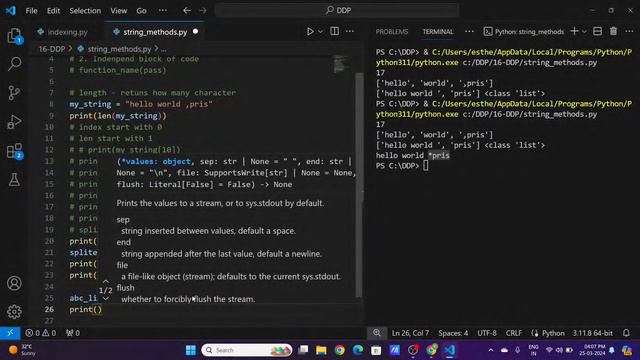 Python String Methods & Functions In Tamil | 16 DDP | Beginner Friendly смотреть онлайн