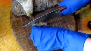 Любимая еда собак. Говяжий рубец, вкуснятина :) Как разделать рубец? Фасовка. Feed The Dog