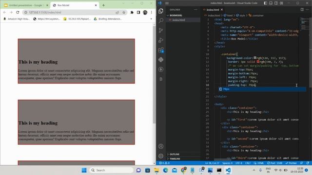 WHAT IS CSS BOX MODEL, MARGIN AND PADDING | CSS TUTORIAL FOR ABSOLUTE BEGINNERS ✌️| #7 смотреть онлайн