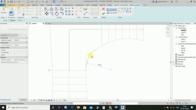 How to create a bifurcated stair in Revit Architecture смотреть онлайн
